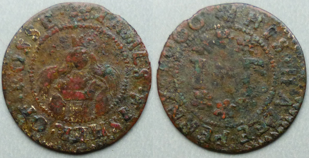 Ross-on-Wye, James Fisher 1666 halfpenny